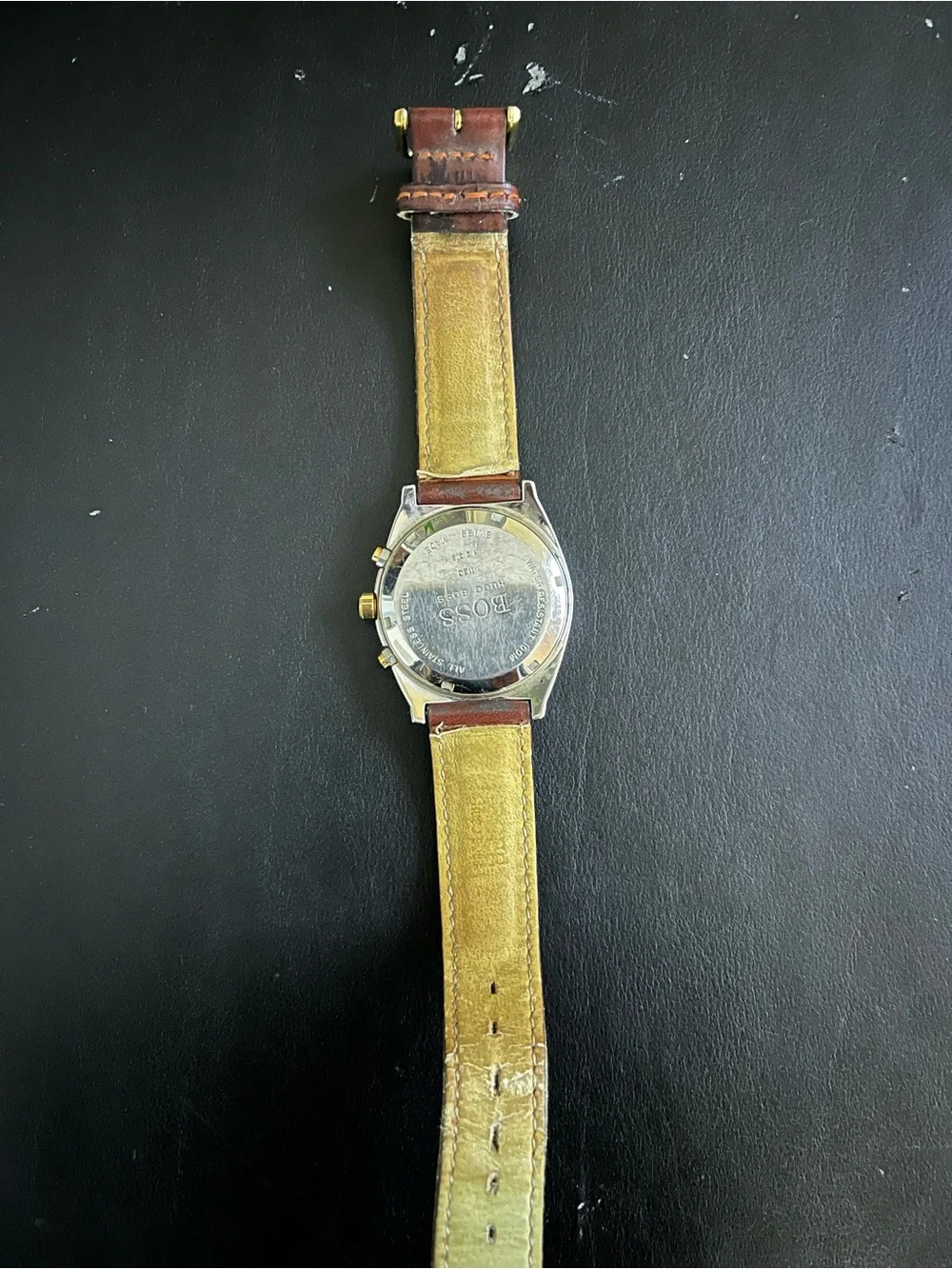 BOSS Brown Leather Men's Chronograph Watch